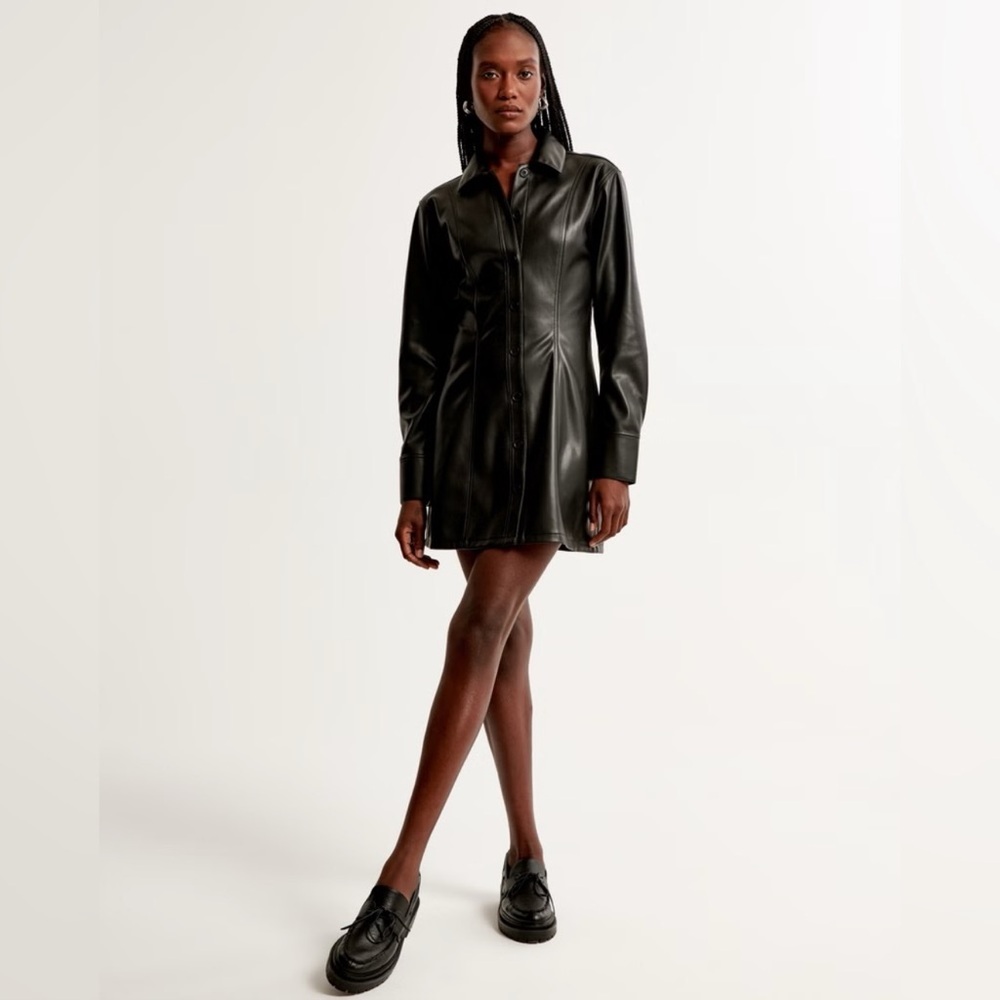 Abercrombie and Fitch Vegan Leather Short Dress